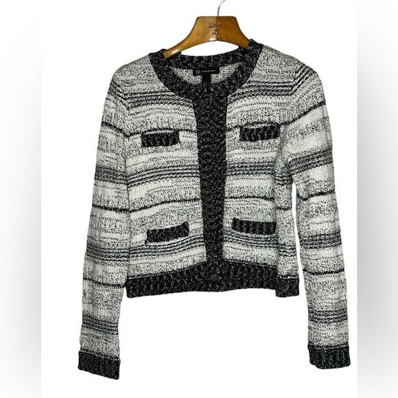 Inc. international concepts size large cropped cardigan sweater clasp front - Picture 3 of 7